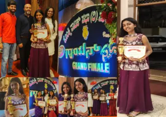 Rishal Melba Crasta wins Konkani singing hat-trick