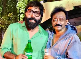 Ram Gopal Varma poses with Sandeep Reddy Vanga; shares "the Sprite of the Spirit" caption