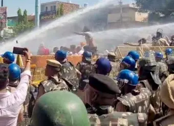Haryana farmers attempt to block Delhi-Ambala highway; police use water cannon, tear gas