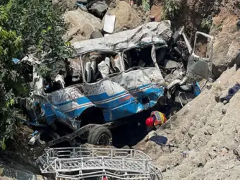 Pakistan: 10 killed, 44 injured after bus overturns in Punjab province