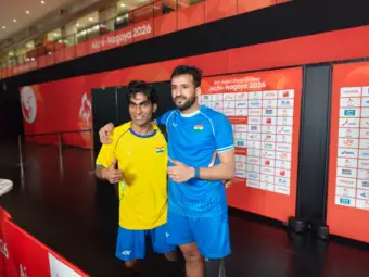 Nitesh Kumar wins SL3 badminton gold as India claims three titles at Asian Para Games