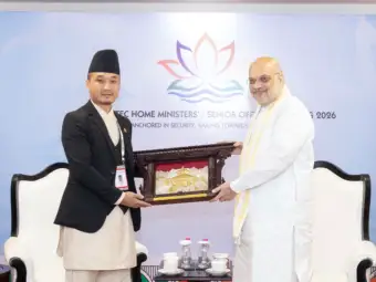 "Reaffirmed commitment to deepen cooperation": Home Minister Amit Shah meets Nepal counterpart Sudhan Gurung