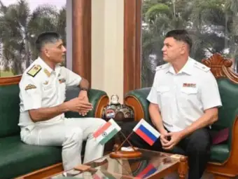Russian Rear Admiral Meets Indian Navy Chief in Kochi Amidst Pacific Fleet Visit