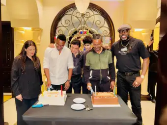 West Champions owner Ajay Sethi hosts Dwayne Bravo's birthday celebration in Dubai