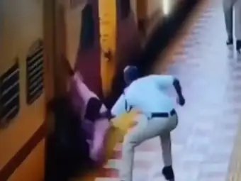 Khaki-clad man turns angel! Passenger falls under moving train, constable saves his life; video goes viral