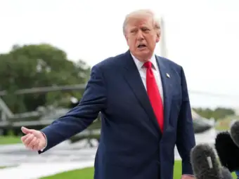 Trump says "will make a decision" on joining Saudi Arabia in strikes against Houthis after Riyadh airport attack