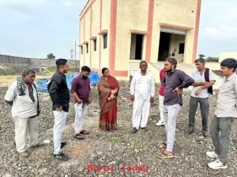 વાંકાનેરના ગારીડા- જાલીડા વચ્ચે પીવાના પાણીના નવા સંપ-પમ્પિંગ સ્ટેશનની મુલાકાત લેતા જીજ્ઞાસાબેન મેર