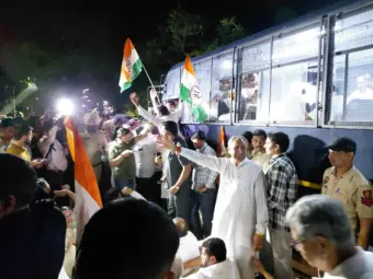 Chandigarh Police detain Haryana Congress leaders, MLAs marching towards Governor's house