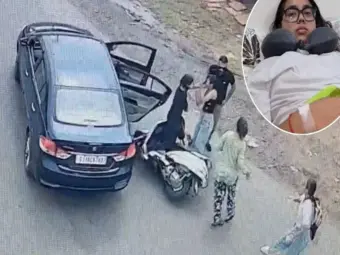 School Dispute Turns Violent in Gujarat: Two Teen Sisters Allegedly Attacked on Road, CCTV Sparks Outrage