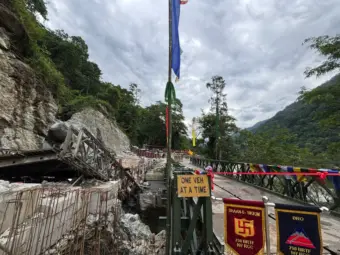 Sikkim: BRO restores Phee Chu Bailey Bridge in five days