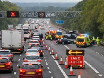 M25 Traffic Update Today: Major Delays After Vehicle Fire Shuts Three Lanes, Drivers Face 13-Mile Queues - Check Affected Roads, Lane Closures, Travel Alert, Diversion Routes, Helpline Numbers & More