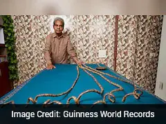 Indian Man Sets World Record With 29-Foot-Long Fingernails After Growing Them For 66 Years