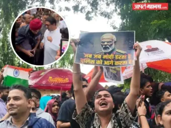 सलग तिसऱ्या दिवशी शिवाजी पार्कात तरुणांचा रोष; धर्मेंद्र प्रधानांच्या राजीनाम्यासाठी युवक आक्रमक