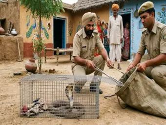 Family Set a Rat Trap at Home, But What Came Out Left Everyone Shocked: Cobra Gets Caught Instead