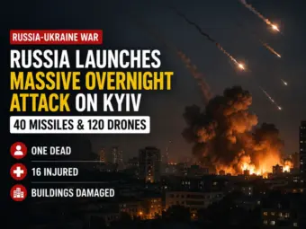 Russia-Ukraine War Latest News: Russia Launches Massive Overnight Attack on Kyiv With 40 Missiles & 120 Drones - One Dead, 16 Injured & Buildings Damaged