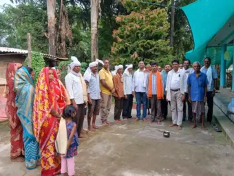 दुर्गूकोंदल के तुडगे गांव में परिवारों की मूल धार्मिक परंपराओं में वापसी ग्रामीणों ने किया स्वागत