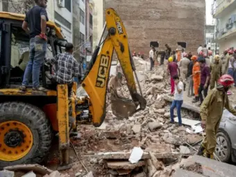 Delhi incident: Six people have died, many feared trapped under the debris
