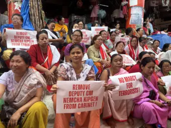 Manipur: Naga, Meitei women demand justice for six killed