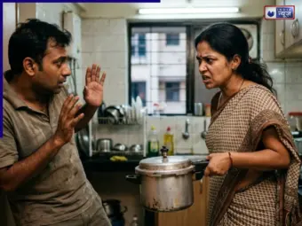 पति ने नहीं गिफ्ट की साड़ी, तो पत्नी न प्रेशर कूकर से.; खून से लथपथ था कमरा