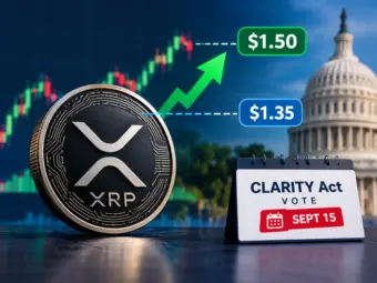XRP Price Prediction: XRP Could Reclaim $1.50 If Buyers Defend the $1.35 Support and Push Past Resistance as CLARITY Act Vote Scheduled for September 15