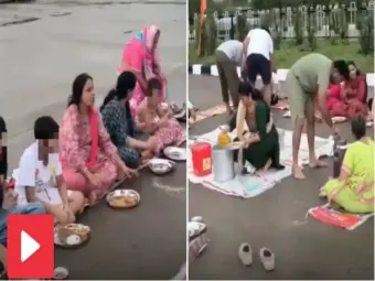 Video: The expressway has been turned into a picnic spot, with the entire family eating on the highway; the video went viral