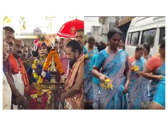 Tamil Nadu: Devotees celebrate Krishna Janmashtami with milk jug procession in Rameswaram
