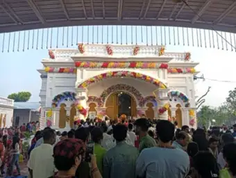 Animal sacrifice tradition continues at Tripura's historic Durgabari temple on Maha Navami