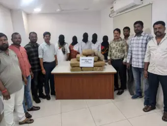 Hyderabad: 78-year-old among 5 held with 38 kg ganja worth ₹10 lakh