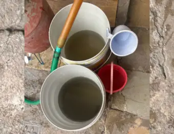 Debeerpura colony residents allege sewage-mixed drinking water supply