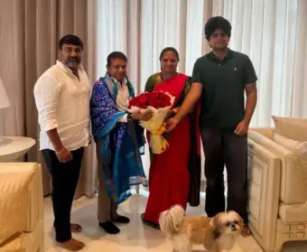 தெலங்கானா முன்னாள் முதல்வர் மகள் கவிதாவுடன் விஜய்யின் ஆஸ்தான ஜோதிடர் சந்திப்பு!