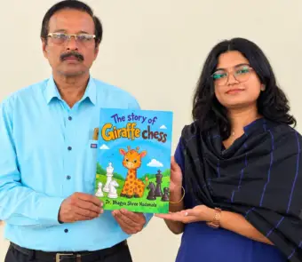 Sahitya Akademi award winner unveils The story of Giraffe chess book