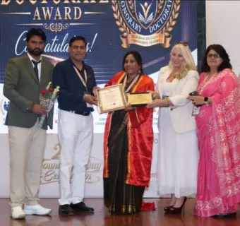 समाजसेविका डॉ. वैशाली पाटील यांना मानद डॉक्टरेटचा आंतरराष्ट्रीय बहुमान