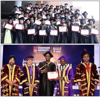 273 International Students from 24 countries get degrees during annual convocation at Chandigarh University