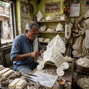 শোলা শিল্প কি হারিয়ে যাবে? বাংলার ঐতিহ্য, কারিগর ও নতুন বাজার নিয়ে বিশেষ সাক্ষাৎকার।