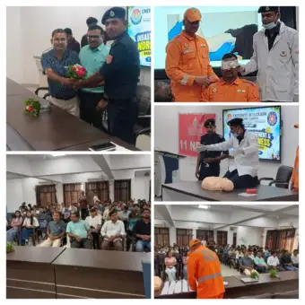 लखनऊ विश्वविद्यालय में आपदा प्रबंधन पर जागरूकता कार्यक्रम, एनडीआरएफ विशेषज्ञ ने दिए बचाव के टिप्स