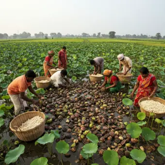 Behind The Global Makhana Boom, Bihar's Women Workers Pay The Price