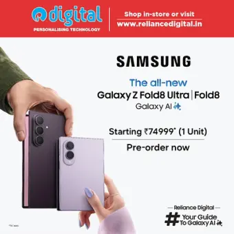 Reliance Digital Brings Samsung's Latest Galaxy Z Fold8 Series and Galaxy Z Flip8 to Stores Across India