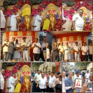 লেকটাউনে গণেশ পুজোর উদ্বোধনে বিজেপির রাজ্য সভাপতি, উপস্থিত পুলিশ ও নেতৃত্ব।