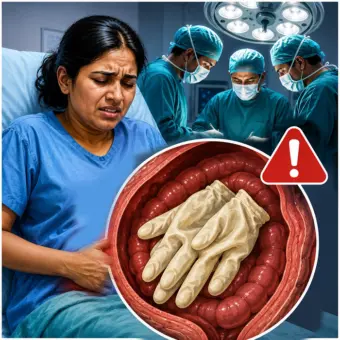 शस्त्रक्रियेनंतर महिलेच्या पोटात राहिले हातमोजे !