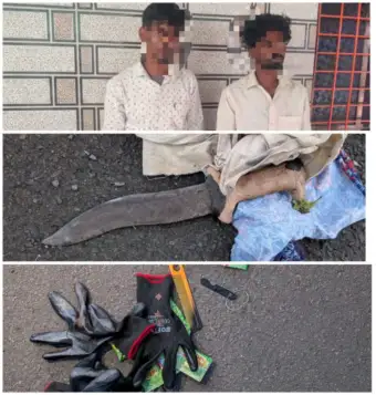ग्रामस्थांच्या सतर्कतेमुळे बीड येथील घरफोडी करणारे सराईत चोरटे पोलिसांच्या ताब्यात