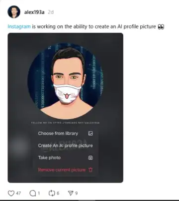 इंस्टाग्राम पर AI प्रोफाइल पिक्चर: क्या है नया कमाल? 1