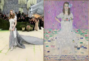 bridget jones gold dress Klimt Woman in Gold Swing Art Top – ArtistGifts