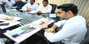 మంగళగిరి శ్రీ లక్ష్మీ నరసింహస్వామి దేవాలయం అభివృద్ధి కోసం చేపట్టాల్సిన చర్యలపై నారా లోకేష్ సమీక్ష