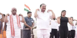యోగా దినోత్సవం సందర్భంగా  కౌంట్‌డౌన్ మహోత్సవంలో పాల్గొన్న: మాజి ఉపరాష్ట్రపతి వెంకయ్య నాయుడు