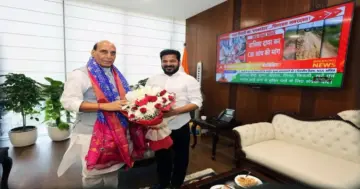 Revanth Reddy Requests Rajnath Singh To Establish MRO Facilities At Adilabad Airport