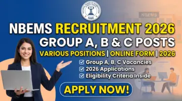 NBEMS Group A, B & C Various Post Recruitment 2026