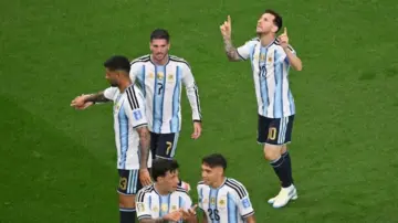 Messi's historic brace powers Argentina past Austria to enter knockout stage