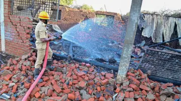 15 cylinders explode in Karnataka's Davangere, man injured