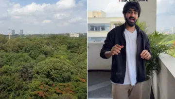 IISc बेंगलुरु के कैंपस से शख्स ने दिखाया खूबसूरत नजारा, सोशल मीडिया पर वायरल हुआ वीडियो
