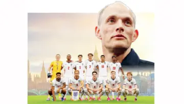 Tuchel delivers motivational speech during half-time in Croatia's match